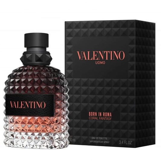 Uomo Born In Roma Coral Fantasy EDT for Men - 3.4 oz Premium Fragrance